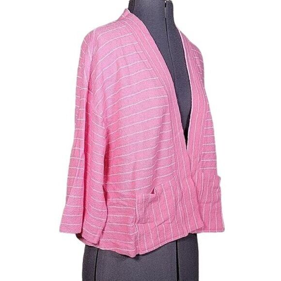 NWOT Isaac Mizrahi Live! Striped Knit Cardigan Sz XS - Picture 2 of 12